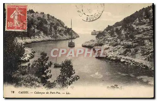 Cartes postales Cassis Calanque de Port Pin