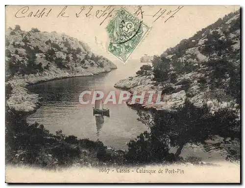 Cartes postales Cassis Calanque de Port Pin