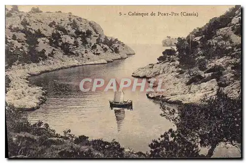 Cartes postales Calanque de Port Pin Cassis