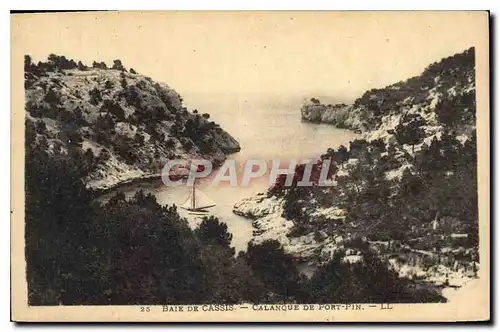 Cartes postales Baie de Cassis Calanque de Port Pin