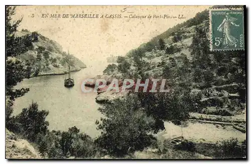 Ansichtskarte AK En Mer de Marseille a Cassis Calanque de Port Pin