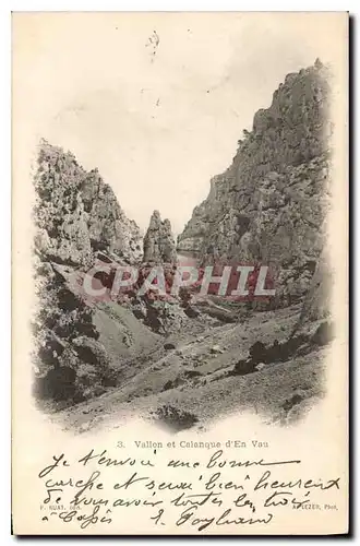 Cartes postales Vallon et Calanque d'En Vau