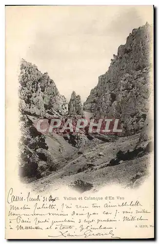 Cartes postales Vallon et Calanque d'En Vau