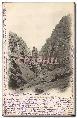 Cartes postales Vallon et Calanque d'En Vau