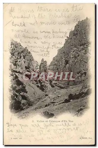 Cartes postales Vallon et Calanque d'En Vau