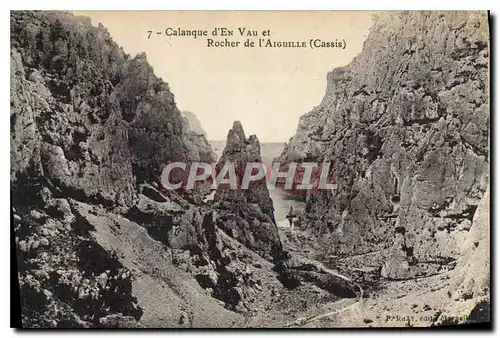 Ansichtskarte AK Calanque d'En Vau et rocher de l'Aiguille Cassis