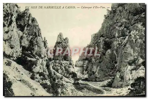 Ansichtskarte AK En Mer de Marseille a Cassis Calanque d'En Vau