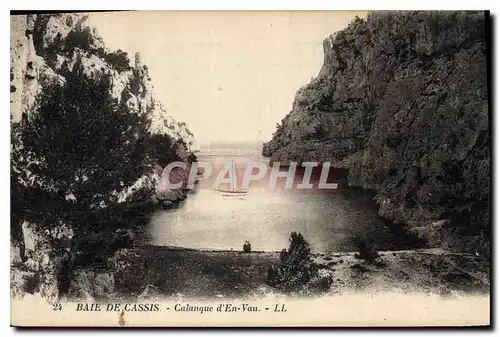 Cartes postales Baie de Cassis Calanque d'En Vau