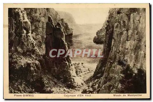 Cartes postales Pierre Gimmig Calanque d'En Vau Musee de Montpellier