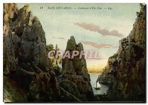 Cartes postales Baie de Cassis Calanque d'En Vau