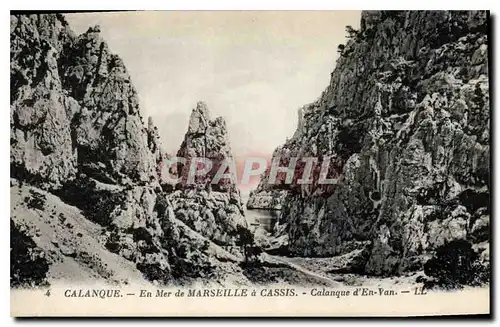 Ansichtskarte AK Calanque En Mer de Marseille a Cassis Calanque d'En Vau