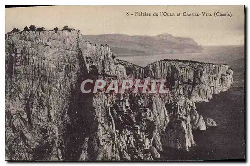 Cartes postales Falaise de l'Oule et Castel Viel Cassis