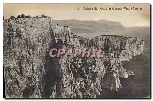 Cartes postales Falaise de l'Oule et Castel Viel Cassis