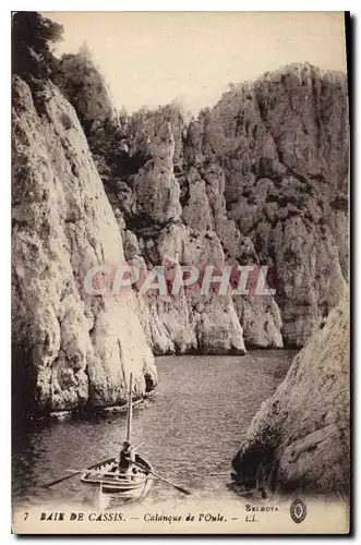 Ansichtskarte AK Baie de Cassis Calanque de l'Oule