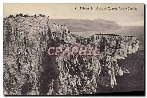 Cartes postales Falaise de l'Oule et Castel Viel Cassis