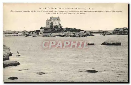 Ansichtskarte AK Ploumanach chateau de Costaeres completement entouree par les flots a maree haute cette magnifiq