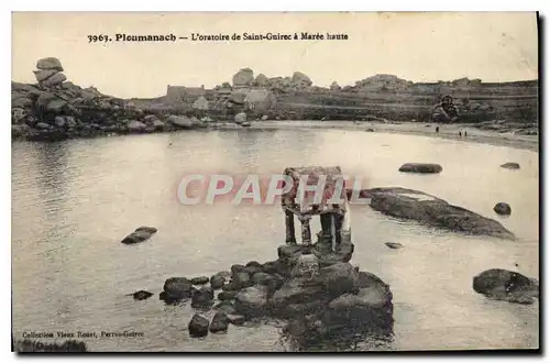 Cartes postales Ploumanach l'Oratoire de Saint Guirec a Maree Haute