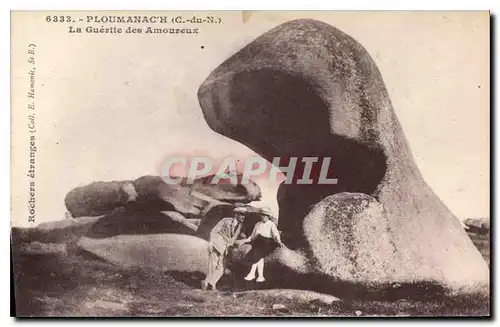 Cartes postales Ploumanach C du N la Guerite des Amoureux