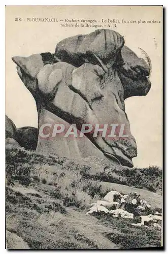 Ansichtskarte AK Ploumanach Rochers etranges le Belier l'un des plus curieux rochers de la Bretagne