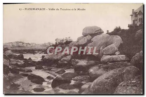 Cartes postales Ploumanach Vallee du Traouiero et le Moulin