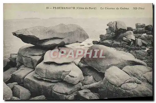 Cartes postales Ploumanach Cotes du Nord la Caverne de Gnome