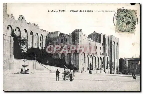 Cartes postales Avignon Palais des Papes Corps principal