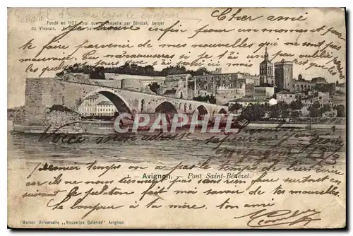 Cartes postales Avignon Pont Saint Benezet