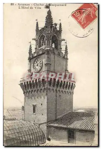 Cartes postales Avignon Clocher de Jacquemard l'hotel de Ville