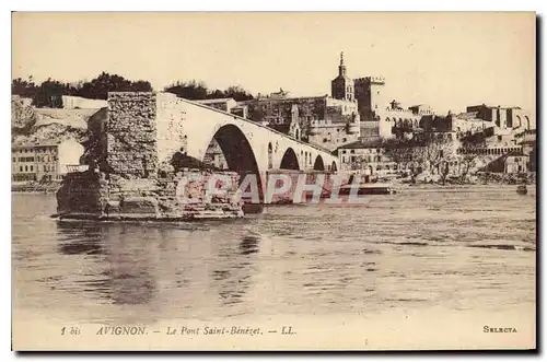 Cartes postales Avignon le Pont Saint Benezet