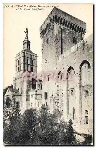 Ansichtskarte AK Avignon Notre Dame des Doms et la Tour Campane