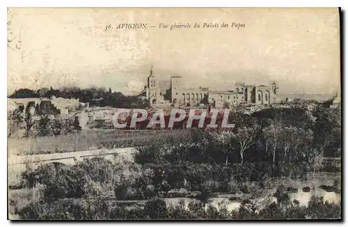 Cartes postales Avignon vue generale du Palais des papes