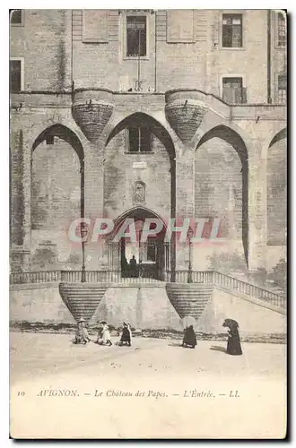 Cartes postales Avignon Le Chateau des Papes L'Entree