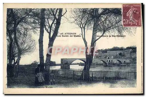 Cartes postales Avignon Les Bords du Rhone Vue prise a la Barthelasse