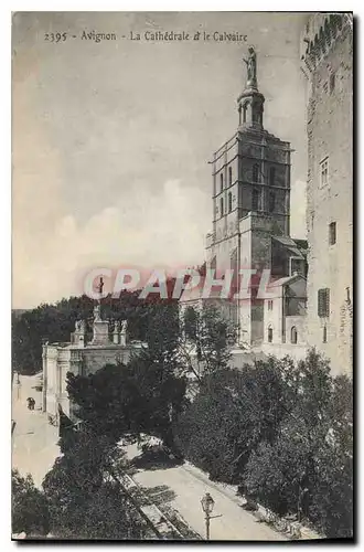 Cartes postales Avignon La Cathedrale et le Calvaire