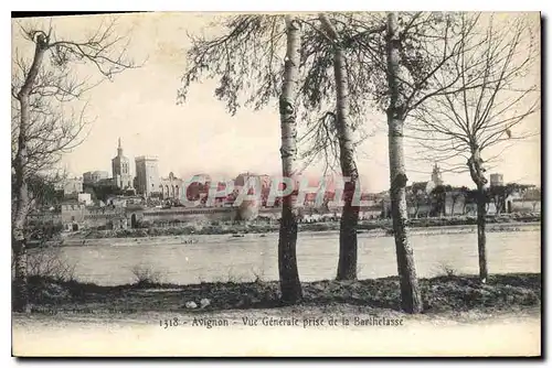 Cartes postales Avignon Vue generale prise de la Barthelasse