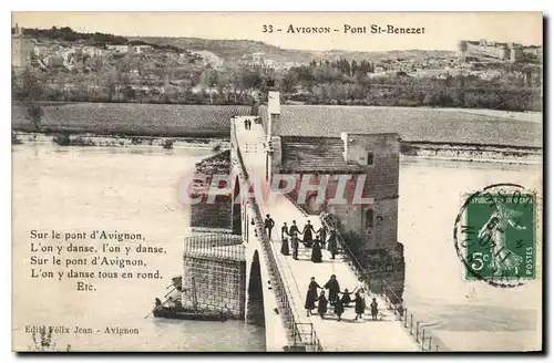 Cartes postales Avignon Pont St Benezet