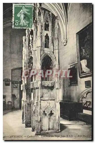 Cartes postales Avignon Cathedrale Tombeau du Pape Jean XXII