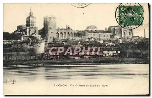 Cartes postales Avignon Vue generale du Palais des Papes