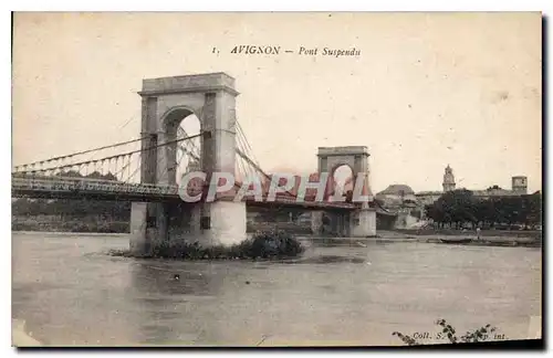 Cartes postales Avignon Pont Suspendu