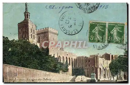 Cartes postales Avignon La Place du Palais
