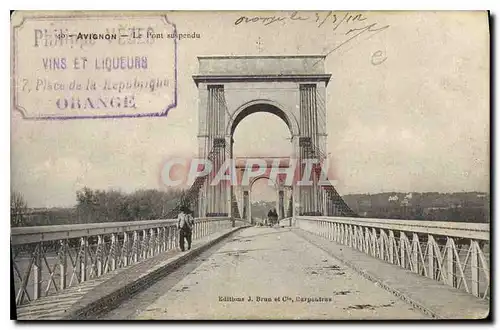 Cartes postales Avignon le Pont suspendu