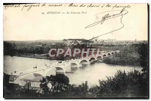 Ansichtskarte AK Avignon Le Nouveau Pont