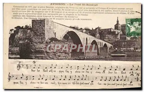 Cartes postales Avignon Le Pont Saint Benezet
