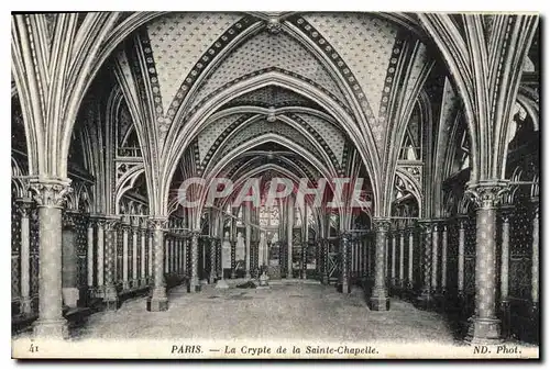 Ansichtskarte AK Paris La Crypte de la Sainte Chapelle