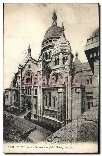 Cartes postales Paris Le Sacre Coeur cote Ouest