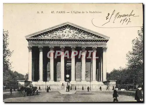 Cartes postales Paris L'Eglise de la Madeleine