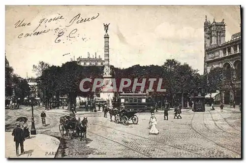 Cartes postales Paris la Place du Chatelet