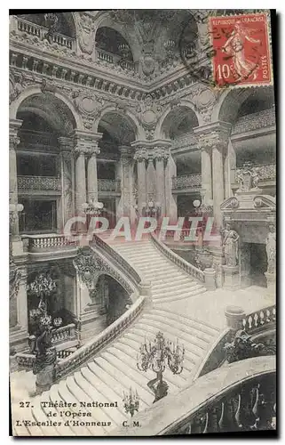 Cartes postales Theatre National de l'Opera l'Escalier d'Honneur