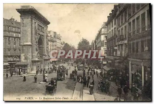 Cartes postales Paris Le Boulevard Saint Denis