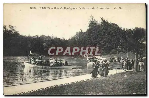 Ansichtskarte AK Paris Bois de Boulogne Le Passeur du Grand Lac